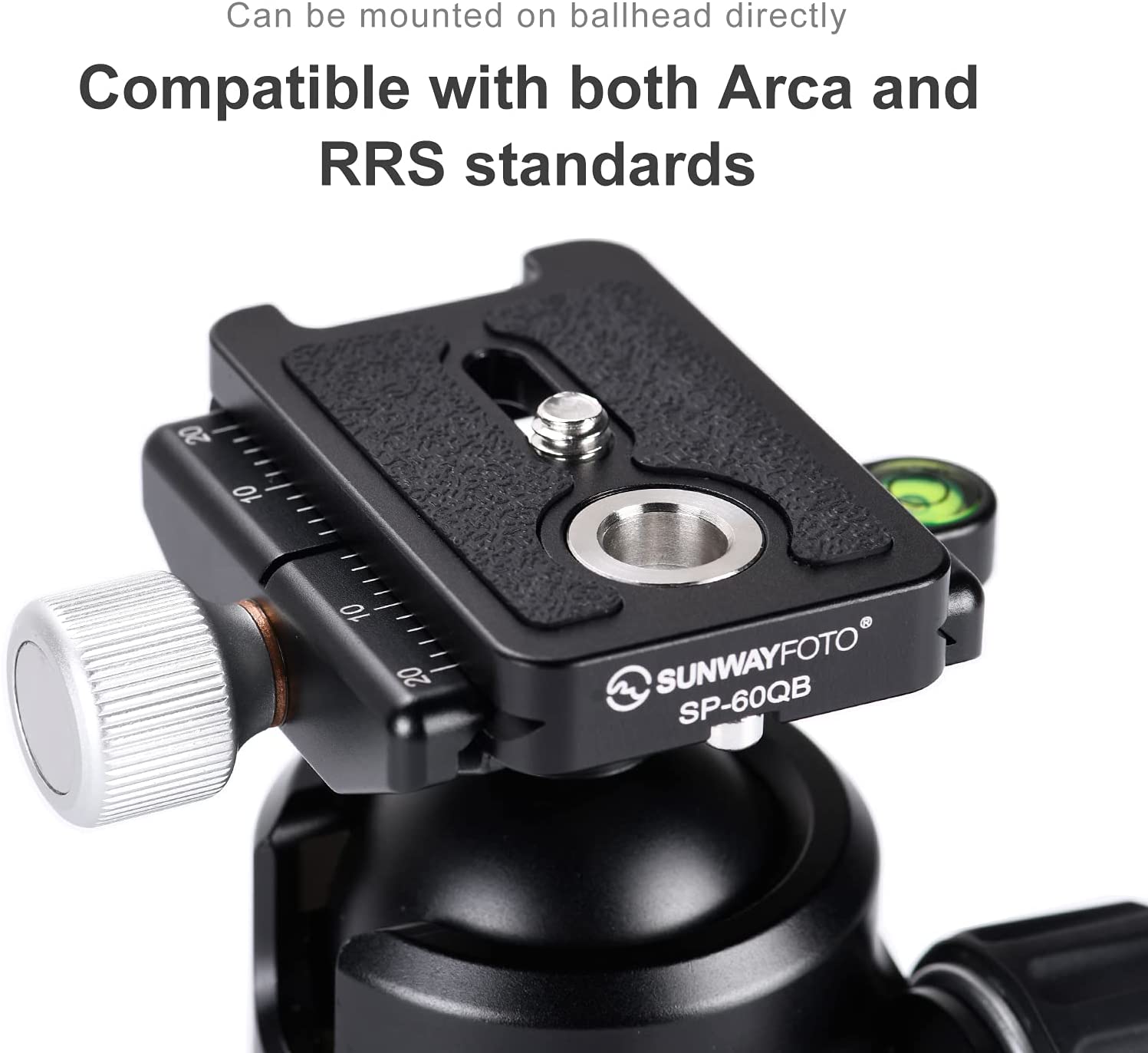 Sunwayfoto SP-60QB Camera Plate with QD (Quick Detach) socket