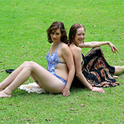 Bronwen & Shandina at Cedar Creek Falls