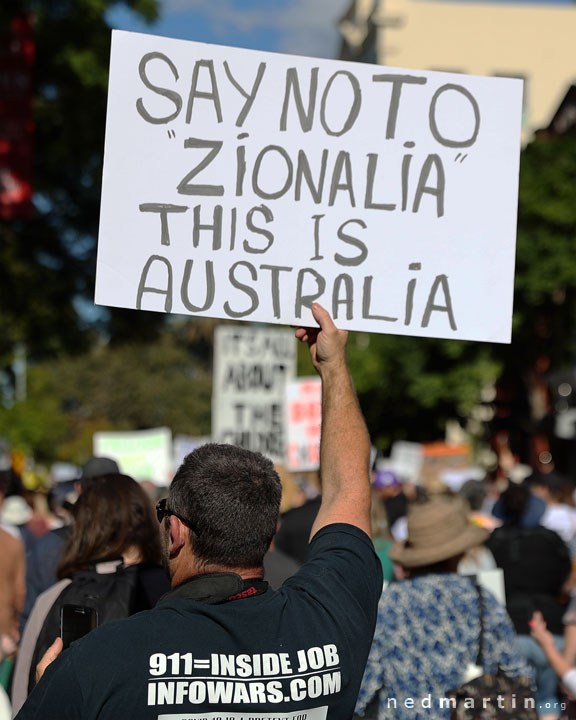 Freedom Rally, Brisbane Botanic Gardens