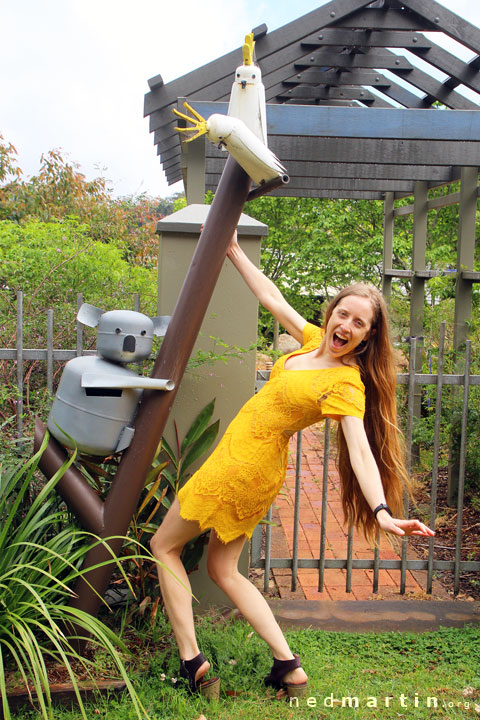 Bronwen at the Tamborine Mountain Scarecrow Festival