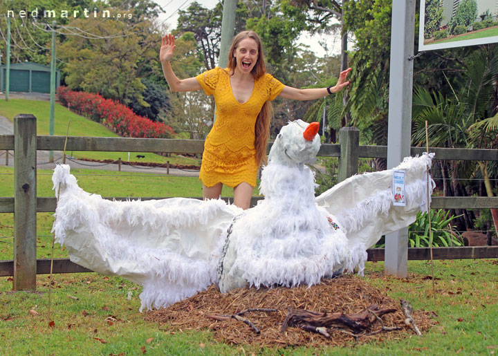 Bronwen at the Tamborine Mountain Scarecrow Festival