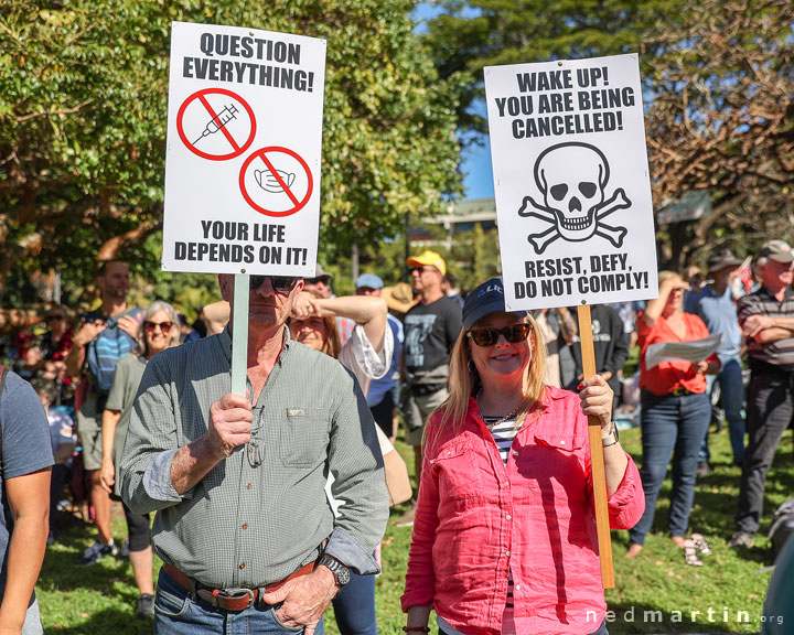 Freedom Rally, Brisbane Botanic Gardens