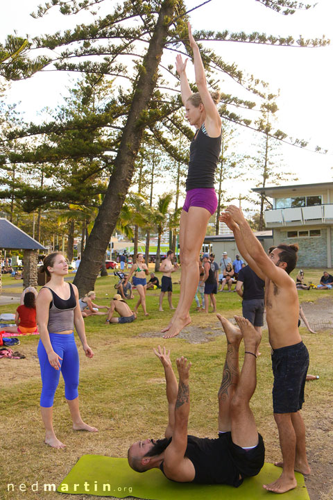 Tanya leaving the country — with Russ Demuth, Tanya Hutchins & Josh BG at Justins Park, Burleigh Heads