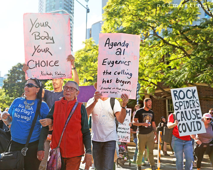 Freedom Rally, Brisbane Botanic Gardens