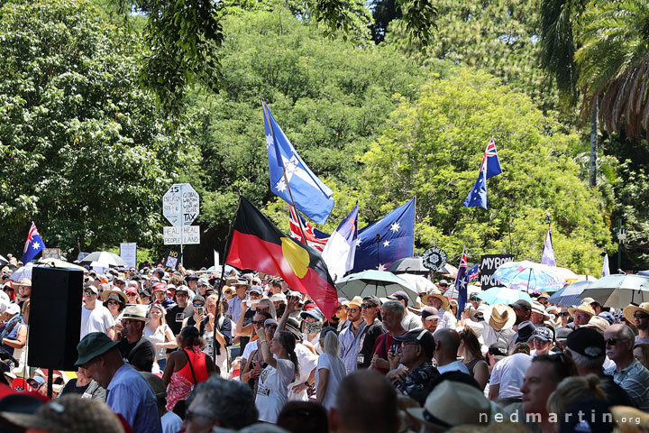 Freedom Rally, Brisbane Botanic Gardens