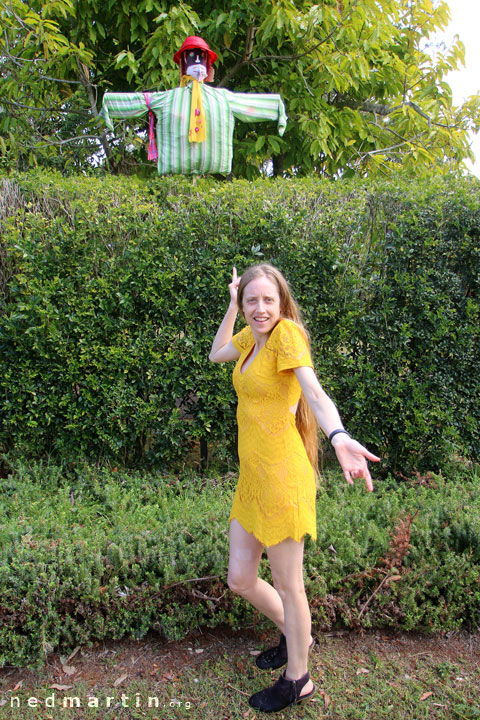 Bronwen at the Tamborine Mountain Scarecrow Festival