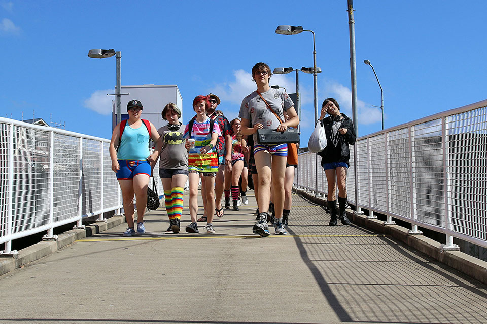 Brisbane No Pants Subway Ride