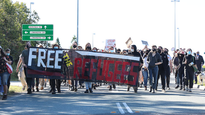 Rally at BITA: 8 Years No Freedom, Brisbane Immigration Transit Accommodation Centre