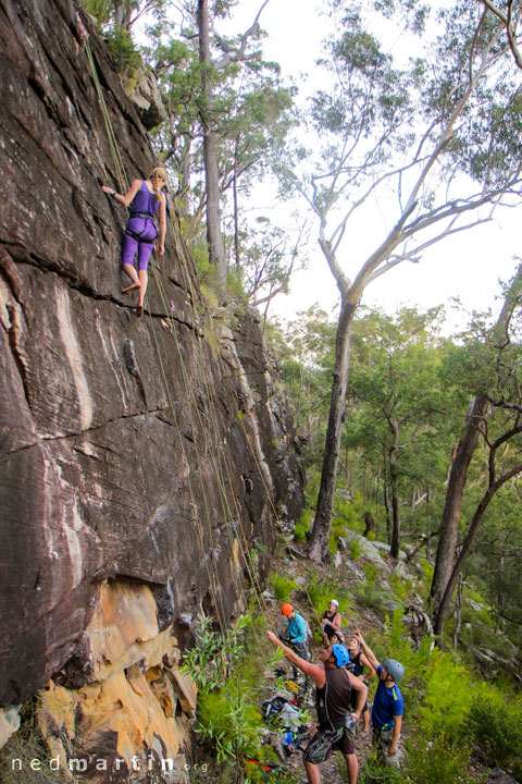 Bronwen, Climbing at Glenreagh