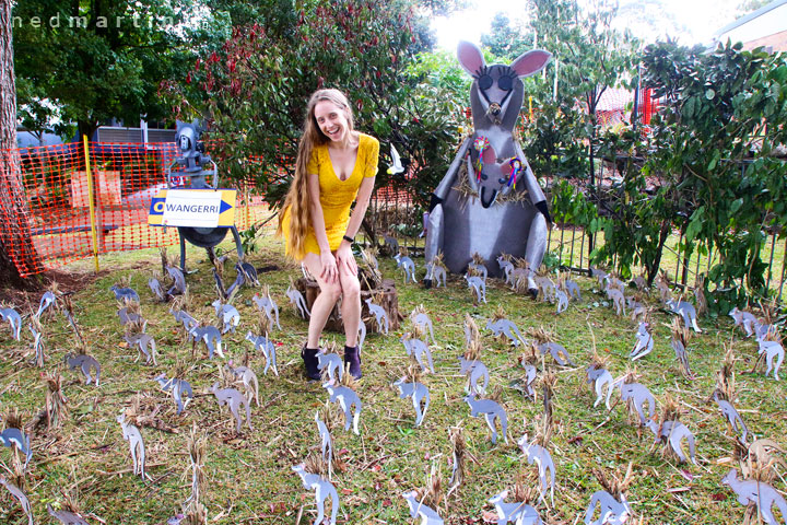 Bronwen at the Tamborine Mountain Scarecrow Festival