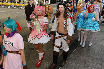 Cosplayers at Brisbane Neon Pop 2016