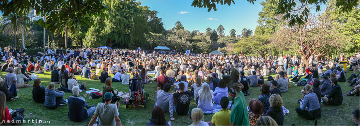 Freedom Rally, Brisbane Botanic Gardens