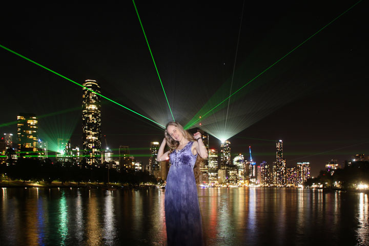 Bronwen, Sunsuper Night Sky from Kangaroo Point