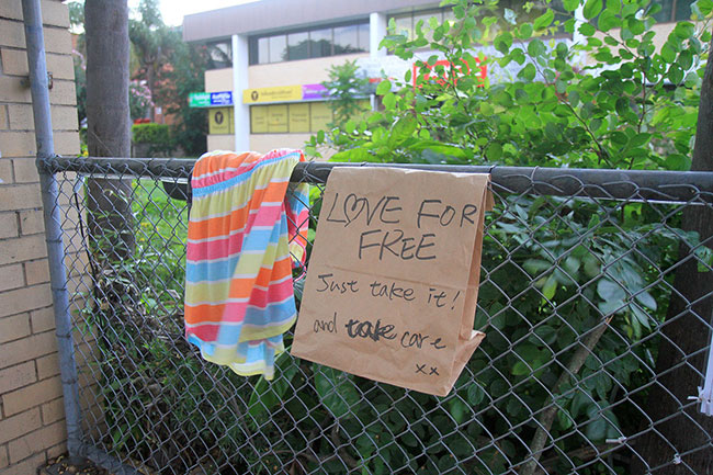 Free clothes in West End