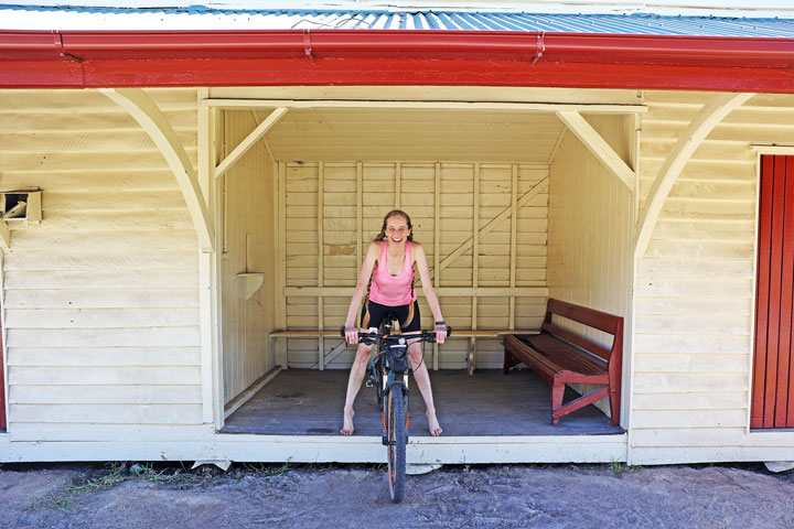 Bronwen, Coominya Railway Station, Brisbane Valley Rail Trail