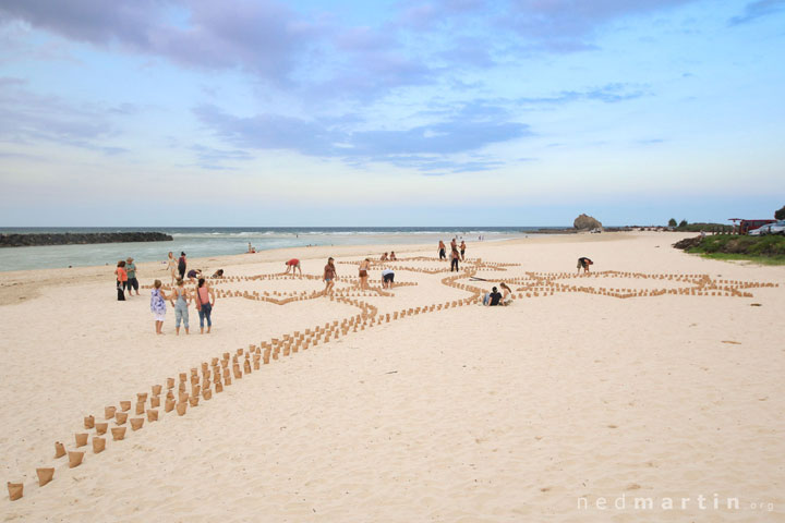 Cooper's Candle Installation, Currumbin Bay