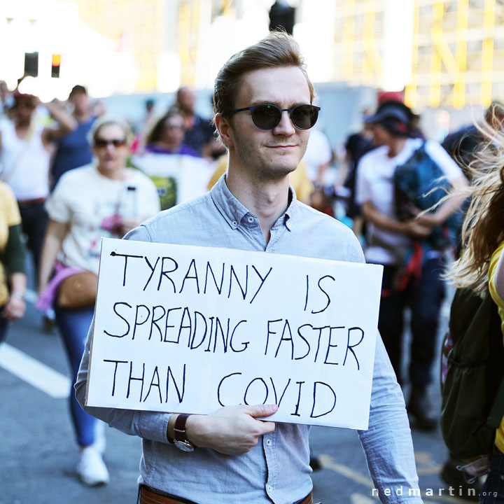 Freedom Rally, Brisbane Botanic Gardens