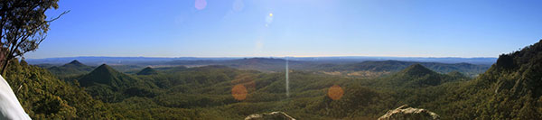 The view from halfway up Flinder’s Peak