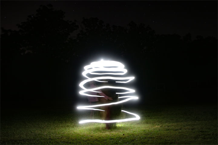 Bronwen light painting