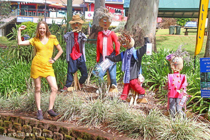 Bronwen at the Tamborine Mountain Scarecrow Festival