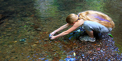 Bronwen photographing scary things.