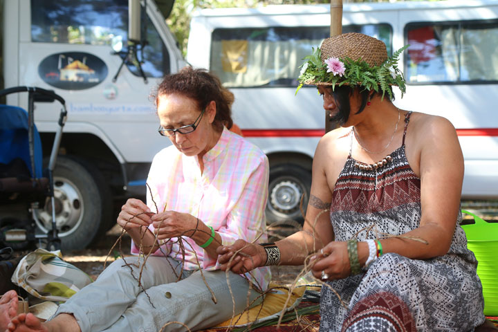 Weaving, Island Vibe Festival 2018, Stradbroke Island