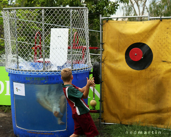 Dunking pool at the Paddington Christmas Fair