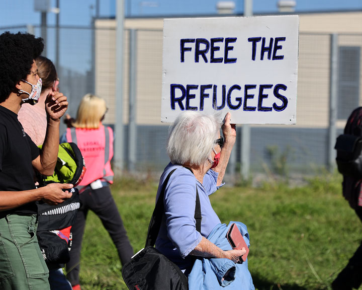 Rally at BITA: 8 Years No Freedom, Brisbane Immigration Transit Accommodation Centre