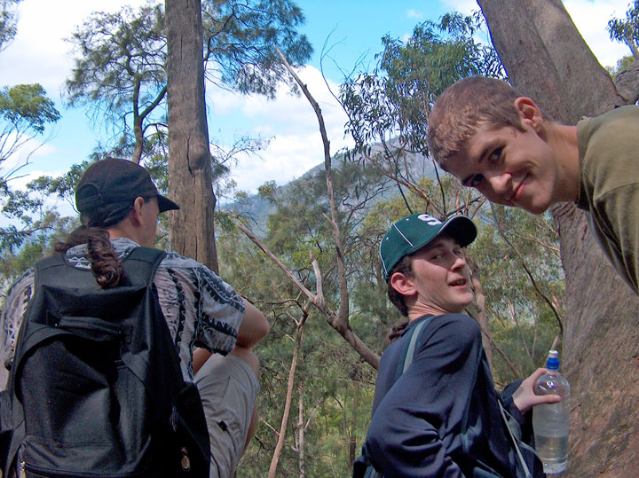 Ned, Maz, Clint, Bushwalk up Mt Barney  via South (Peasant's) Ridge