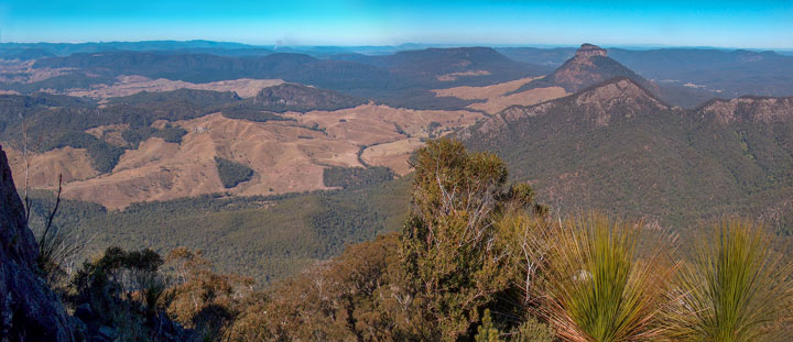 The view from Mt Barney