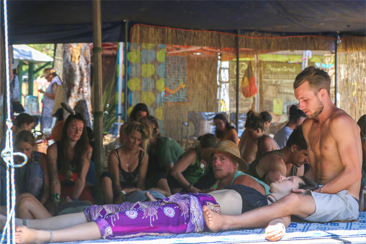 Zenthai Shiatsu Guided Massage Flow with Free Spirit Zenthai, Island Vibe Festival, Stradbroke Island