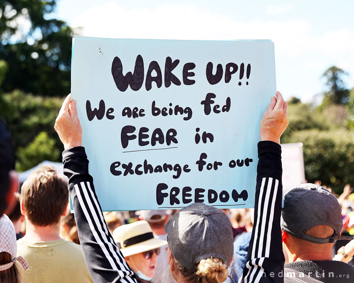 Freedom Rally, Brisbane Botanic Gardens