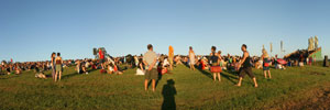 The hilltop at Woodford Folk Festival