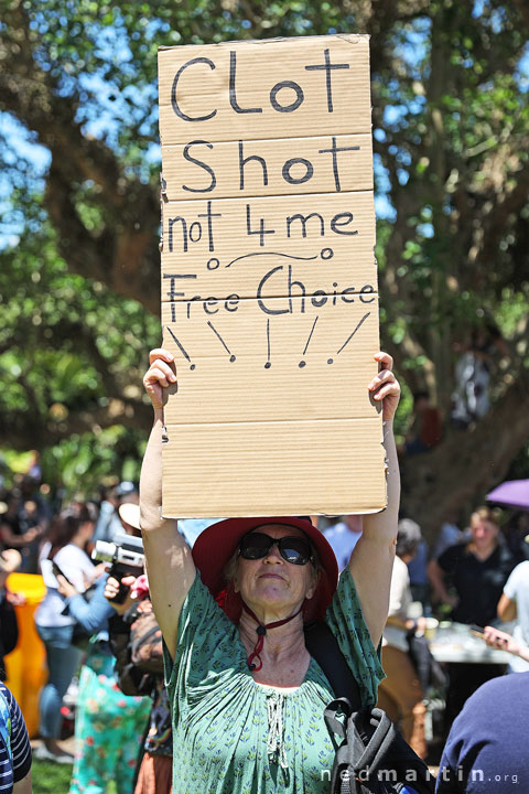 Freedom Rally, Brisbane Botanic Gardens