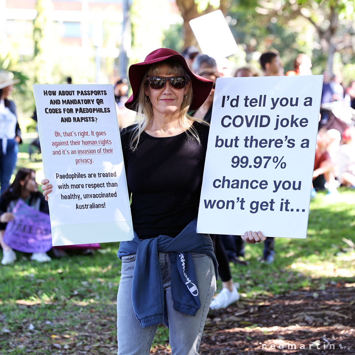 Freedom Rally, Brisbane Botanic Gardens