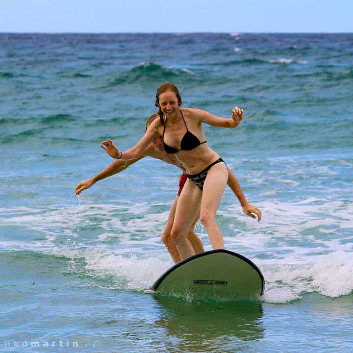 Bronwen Fairbairn & Aram Madigan at Rainbow Bay