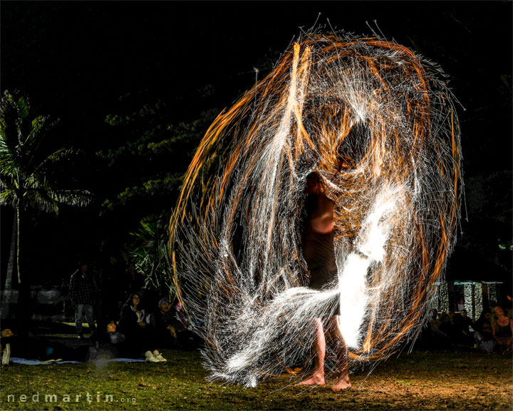 Burleigh Bongos and Fire-twirling