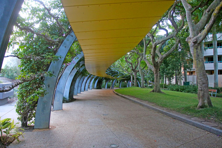 South Bank Parklands are empty