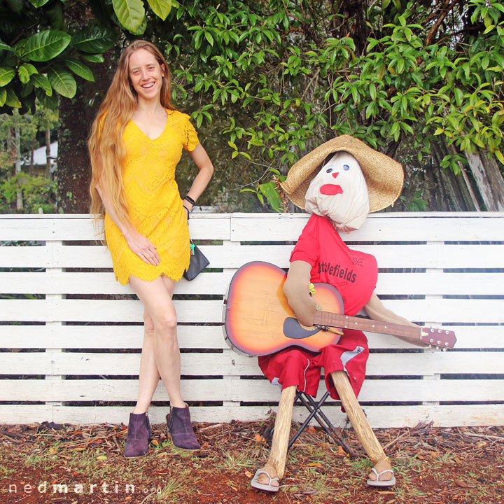 Bronwen at the Tamborine Mountain Scarecrow Festival