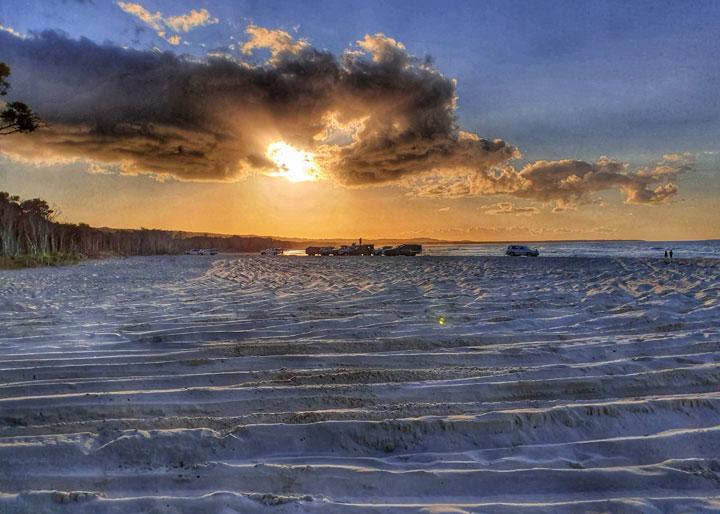 Sunset on Flinder’s Beach, Stradbroke Island