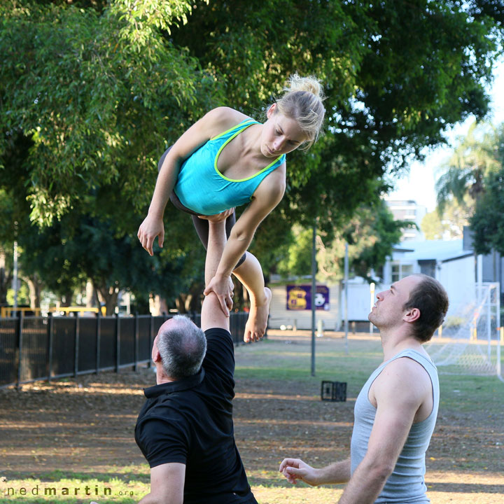 Acro at Davies Park, West End