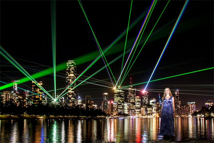 Bronwen, Sunsuper Night Sky from Kangaroo Point