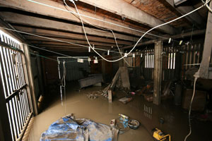 My garage after the water subsided
