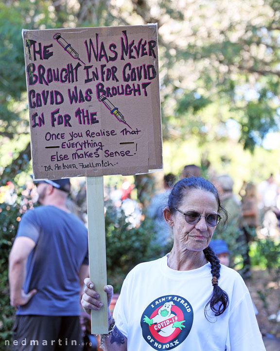 Freedom Rally, Brisbane Botanic Gardens