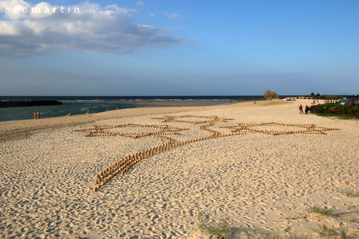 Cooper's Candle Installation, Currumbin Bay