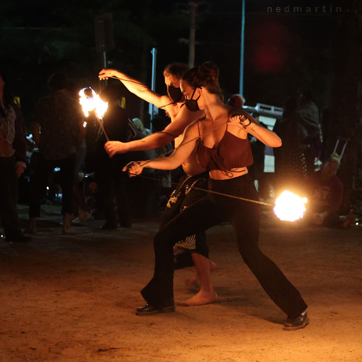 Fire Twirling at Burleigh Bongos