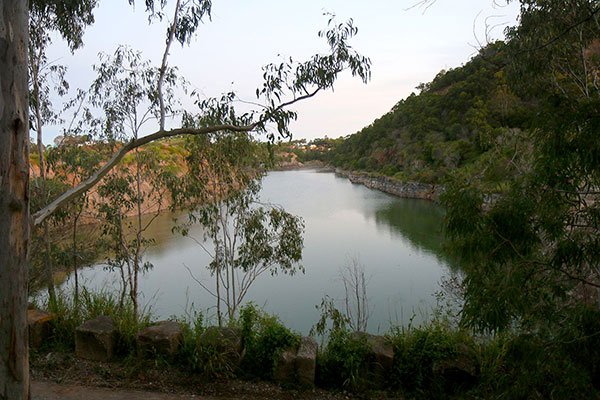 Water in a quarry