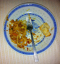 Dinner: Home-cooked pasta
