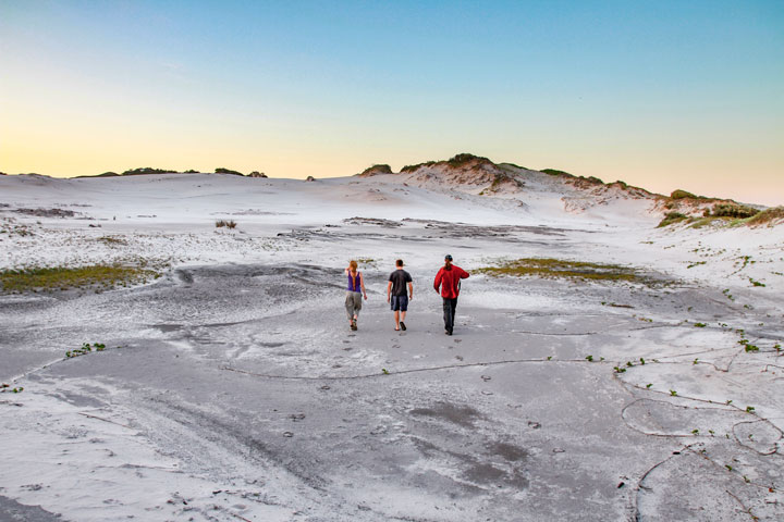 Bronwen, Chris, Maz, Moreton Island