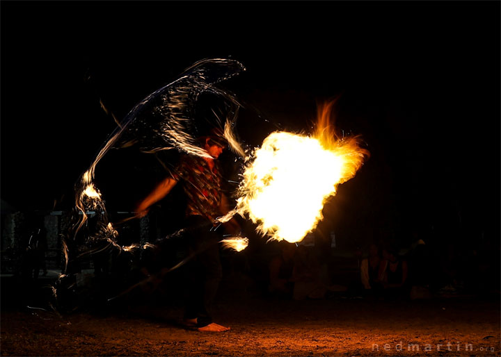 Burleigh Bongos and Fire-twirling